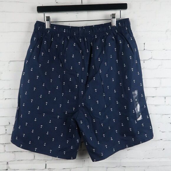 NAUTICA SLEEPWEAR MARITIME BLUE ANCHOR PRINT SLEEP SHORT SIZE MEDIUM NWT - Picture 11 of 11